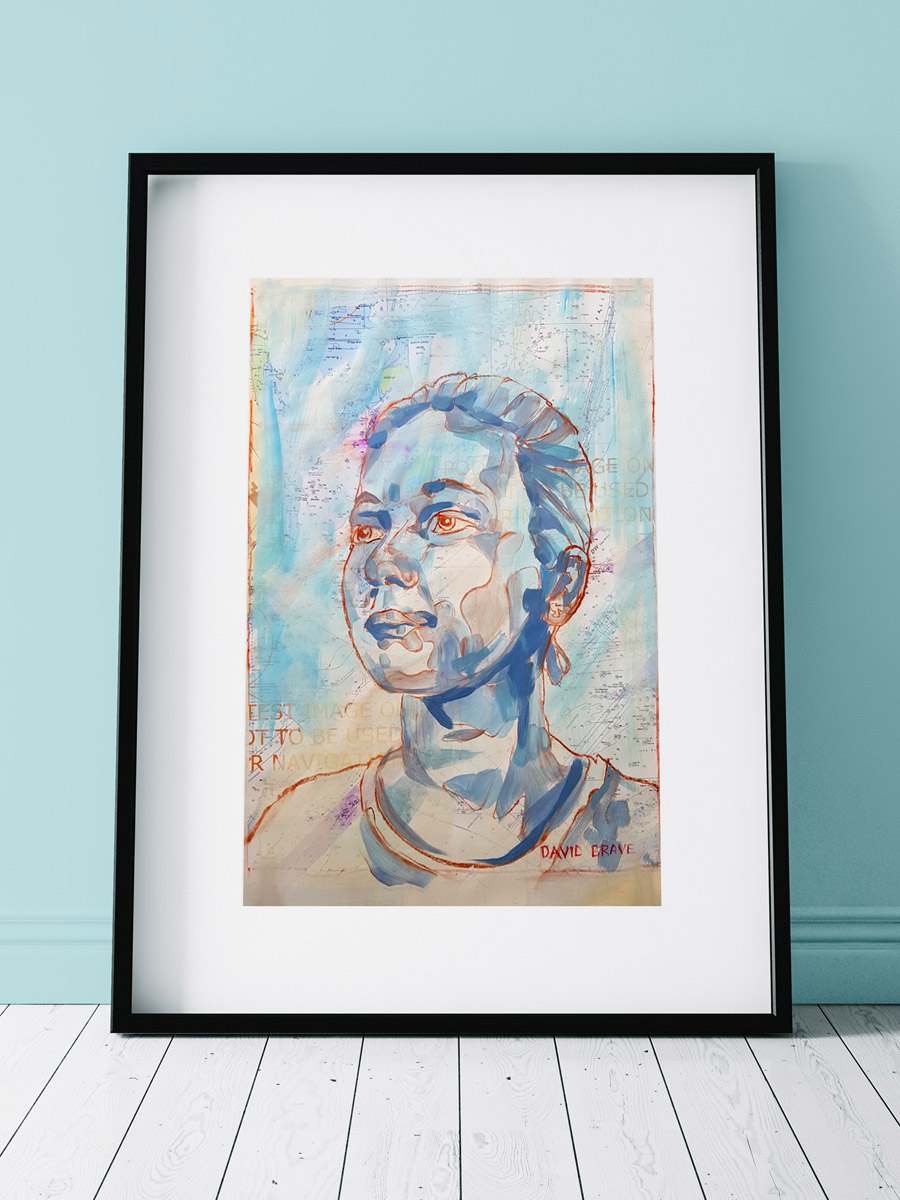 Zoey, framed, David Brave